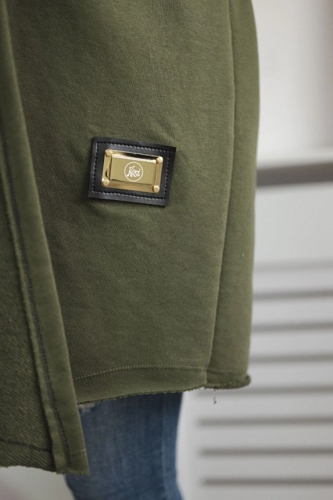 Narzutka z napisami khaki Narzutka z napisami khaki