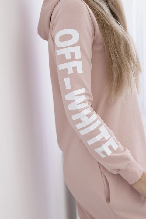 Sukienka Off White pudrowy beż Sukienka Off White pudrowy beż
