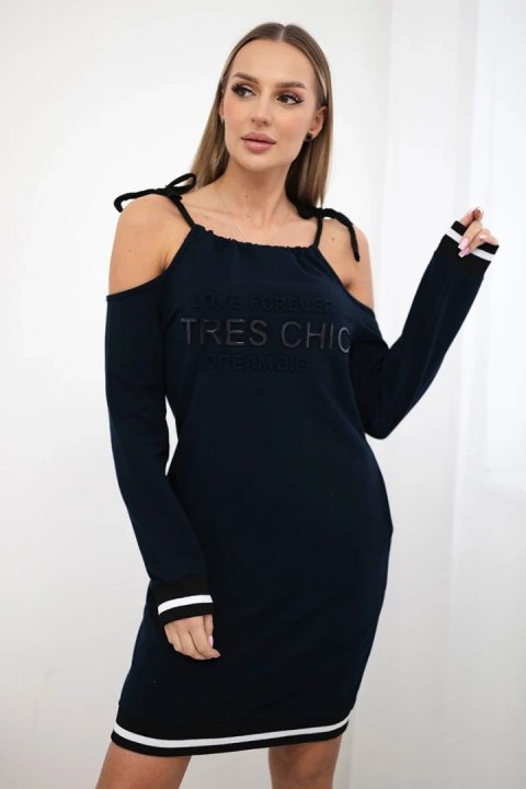 Sukienka Tres Chic granatowa Sukienka Tres Chic granatowa
