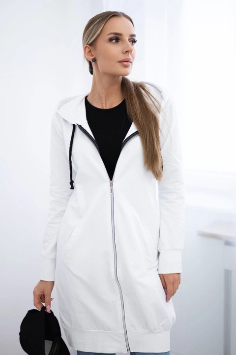 Bluza sukienkowa z kapturem biała Bluza sukienkowa z kapturem biała