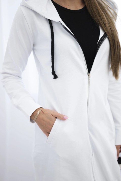 Bluza sukienkowa z kapturem biała Bluza sukienkowa z kapturem biała