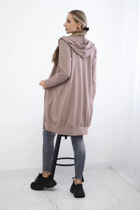 Bluza sukienkowa z kapturem cappuccino Bluza sukienkowa z kapturem cappuccino