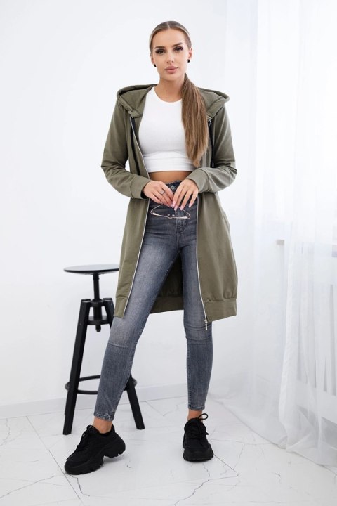 Bluza sukienkowa z kapturem khaki Bluza sukienkowa z kapturem khaki
