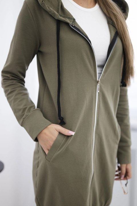 Bluza sukienkowa z kapturem khaki Bluza sukienkowa z kapturem khaki