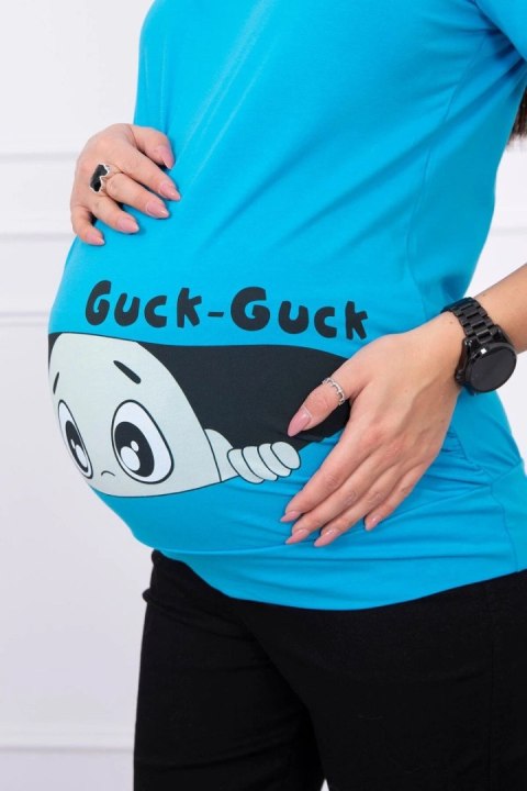 Bluzka ciążowa Guck turkusowa Bluzka ciążowa Guck turkusowa
