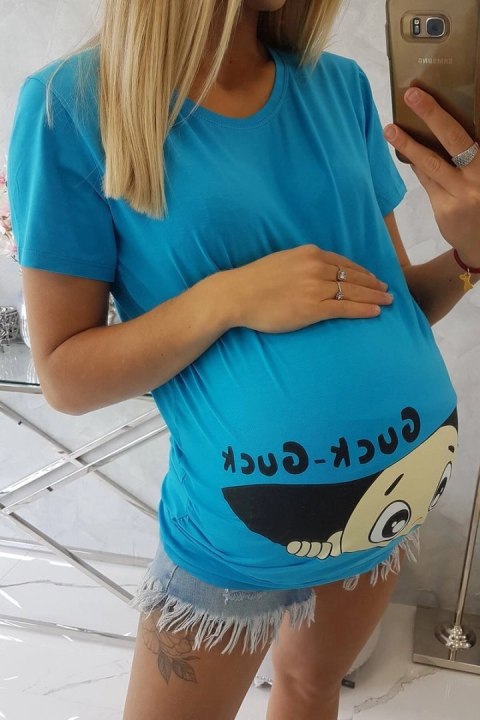 Bluzka ciążowa Guck turkusowa Bluzka ciążowa Guck turkusowa
