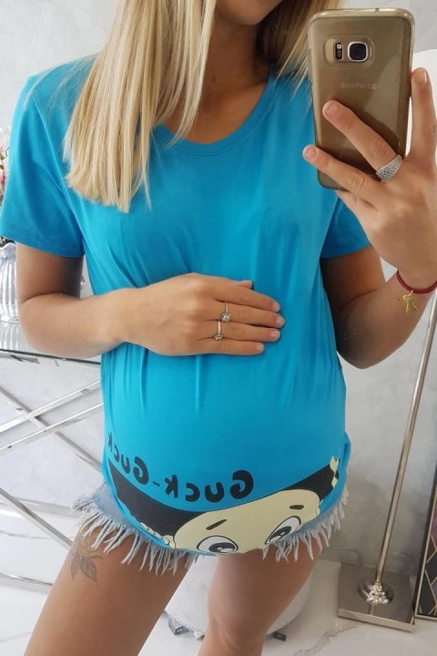 Bluzka ciążowa Guck turkusowa Bluzka ciążowa Guck turkusowa