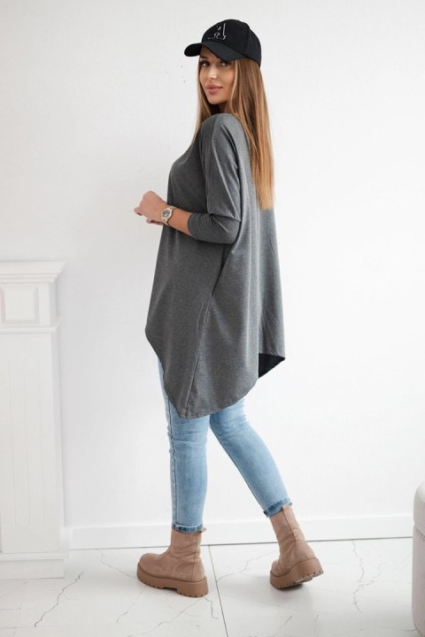 Bluzka oversize grafit melanż Bluzka oversize grafit melanż