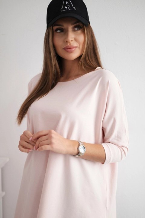 Bluzka oversize pudrowy róż Bluzka oversize pudrowy róż