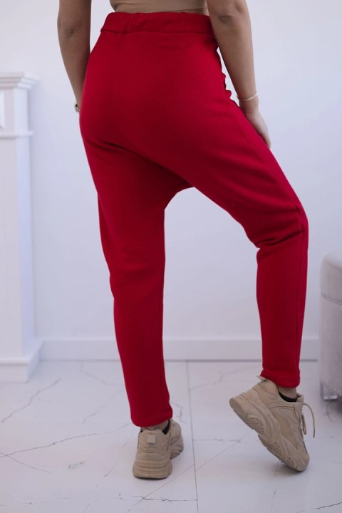 Komplet ze spodniami Baggy czerwony Komplet ze spodniami Baggy czerwony