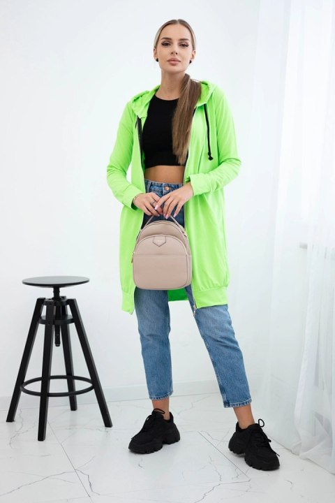 Bluza sukienkowa z kapturem zielony neon Bluza sukienkowa z kapturem zielony neon