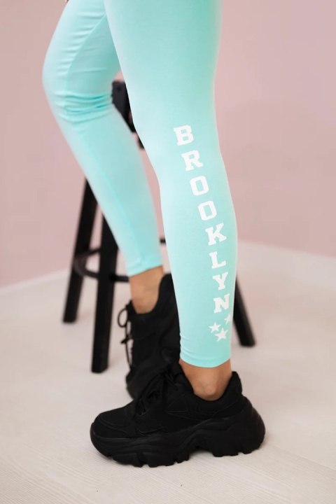 Spodnie leginsy Brooklyn miętowa Spodnie leginsy Brooklyn miętowa