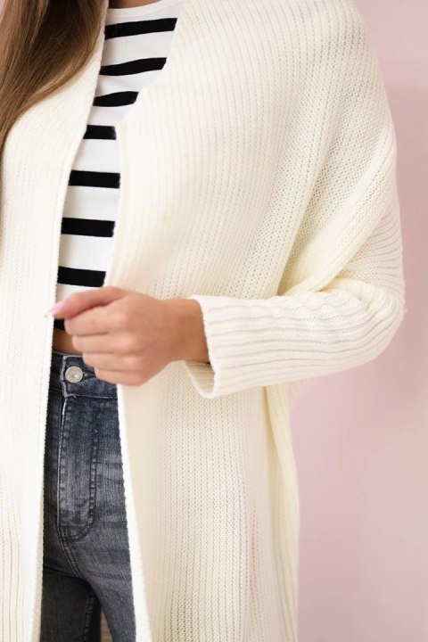 Sweter z rękawami typu nietoperz ecru Sweter z rękawami typu nietoperz ecru