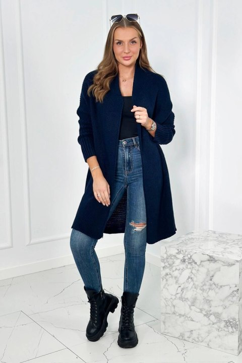 Sweter z rękawami typu nietoperz granatowy Sweter z rękawami typu nietoperz granatowy