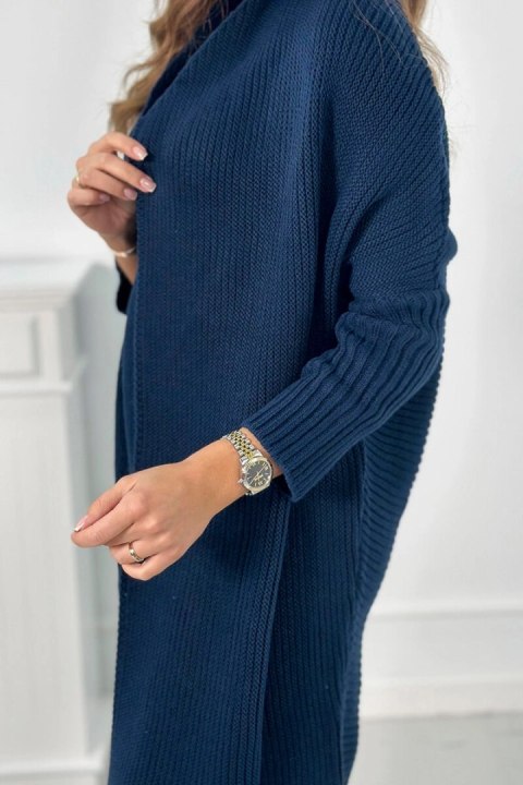 Sweter z rękawami typu nietoperz granatowy Sweter z rękawami typu nietoperz granatowy