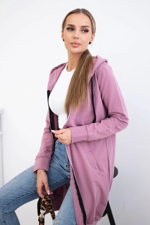 Bluza sukienkowa z kapturem ciemny różowy Bluza sukienkowa z kapturem ciemny różowy