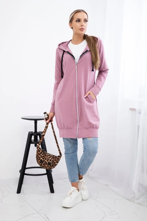 Bluza sukienkowa z kapturem ciemny różowy Bluza sukienkowa z kapturem ciemny różowy