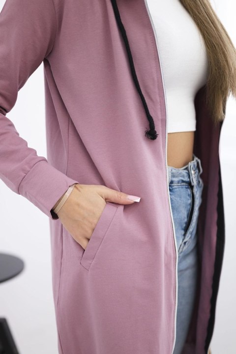 Bluza sukienkowa z kapturem ciemny różowy Bluza sukienkowa z kapturem ciemny różowy
