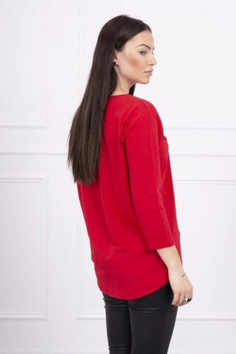 Bluzka z nadrukiem Summer Girl czerwona Bluzka z nadrukiem Summer Girl czerwona
