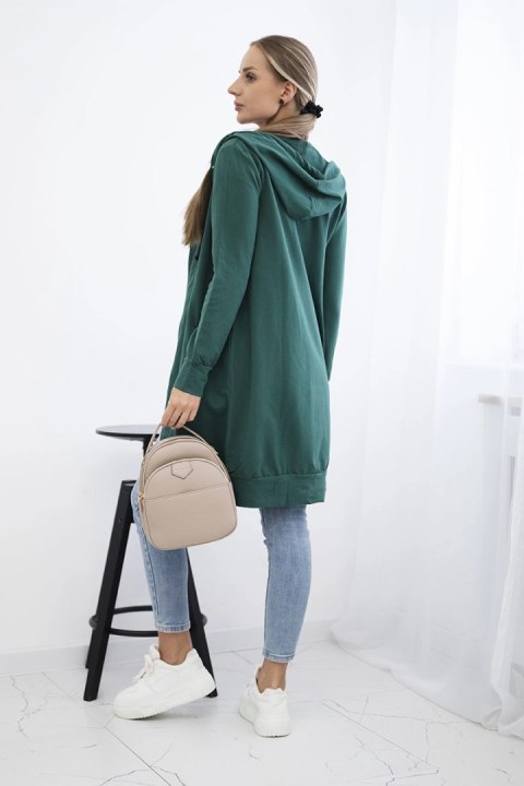 Bluza sukienkowa z kapturem ciemno zielona Bluza sukienkowa z kapturem ciemno zielona