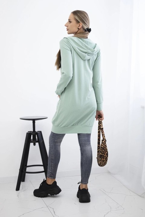 Bluza sukienkowa z kapturem ciemny miętowy Bluza sukienkowa z kapturem ciemny miętowy
