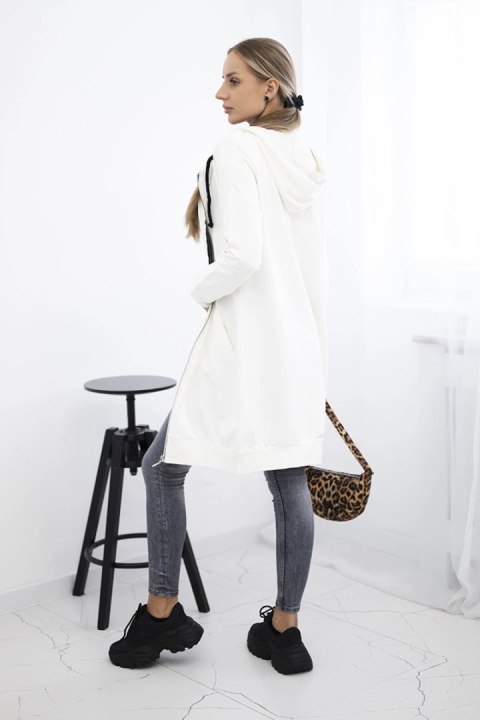 Bluza sukienkowa z kapturem ecru Bluza sukienkowa z kapturem ecru