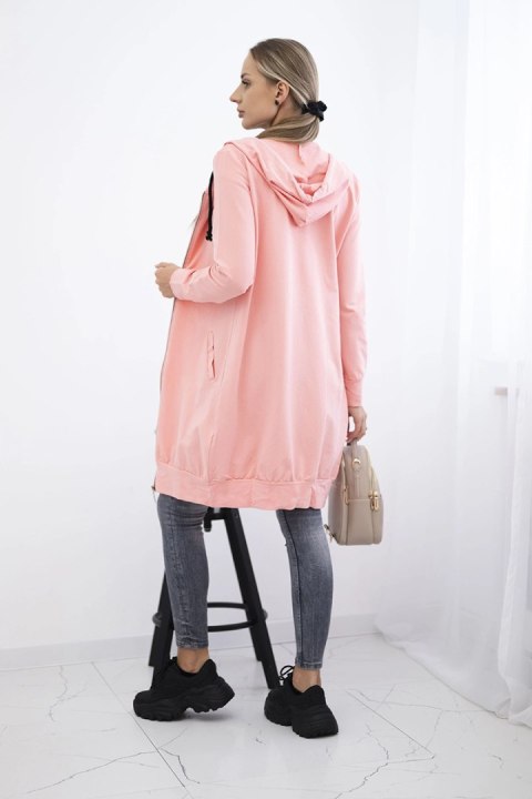 Bluza sukienkowa z kapturem łososiowa Bluza sukienkowa z kapturem łososiowa
