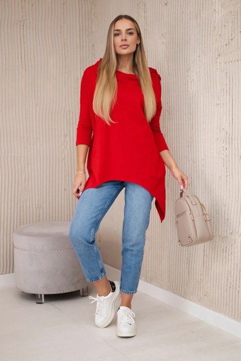 Bluza z nadrukiem roweru czerwona Bluza z nadrukiem roweru czerwona