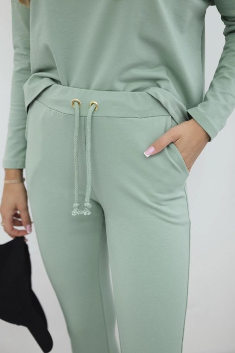 Komplet z bluzką oversize ciemny miętowy Komplet z bluzką oversize ciemny miętowy