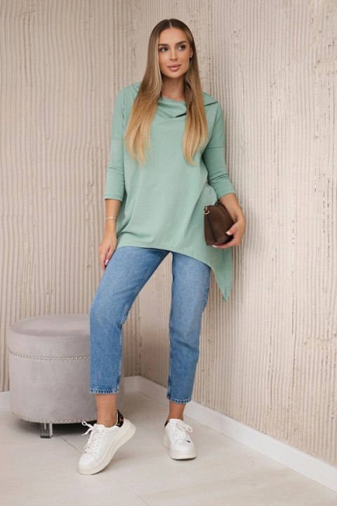 Bluza z nadrukiem roweru ciemno miętowa Bluza z nadrukiem roweru ciemno miętowa