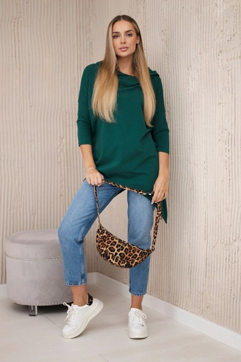 Bluza z nadrukiem roweru zielona Bluza z nadrukiem roweru zielona