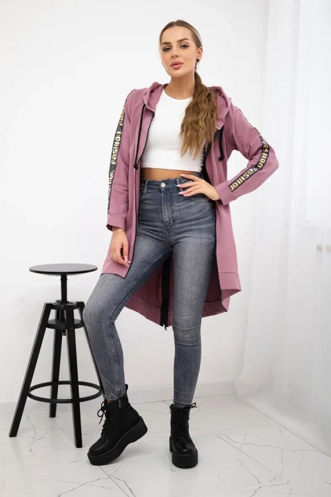 Bluza z suwakiem z tyłu ciemno różowa Bluza z suwakiem z tyłu ciemno różowa
