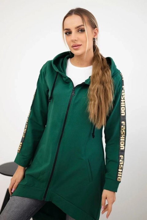 Bluza z suwakiem z tyłu zielona Bluza z suwakiem z tyłu zielona