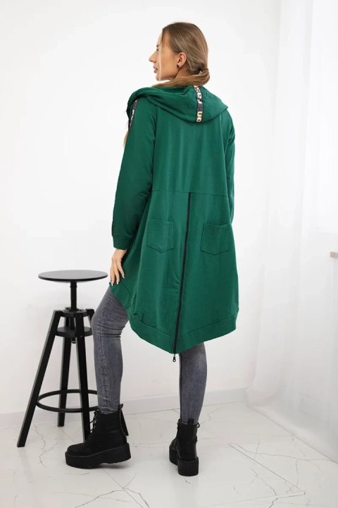 Bluza z suwakiem z tyłu zielona Bluza z suwakiem z tyłu zielona