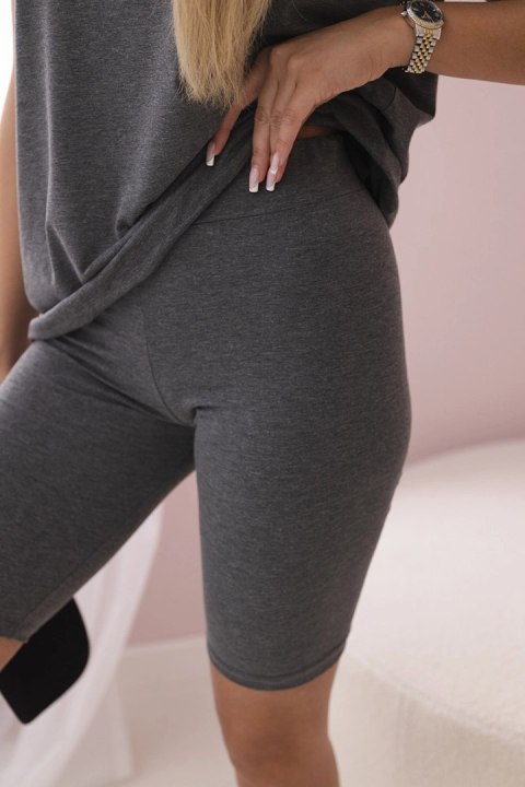 Komplet top+legginsy grafitowy Komplet top+legginsy grafitowy