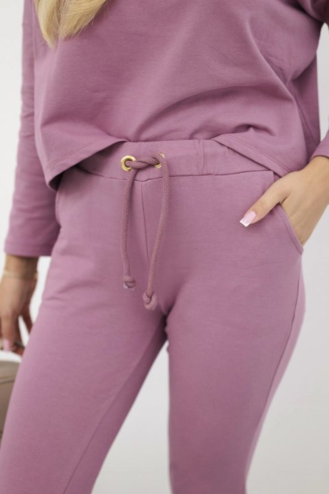 Komplet z bluzką oversize ciemny różowy Komplet z bluzką oversize ciemny różowy