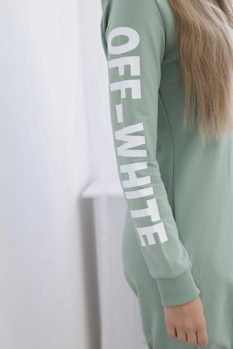 Sukienka Off White ciemny miętowy Sukienka Off White ciemny miętowy