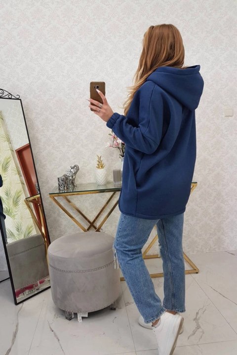 Bluza z krótkim suwakiem jeansowa