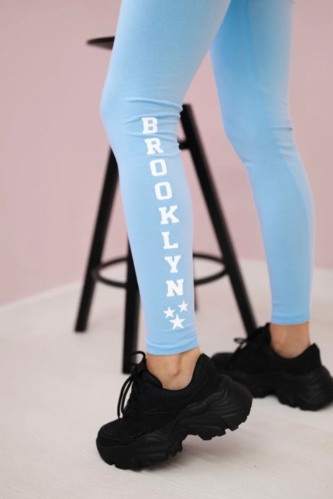 Spodnie leginsy Brooklyn błękitne Spodnie leginsy Brooklyn błękitne