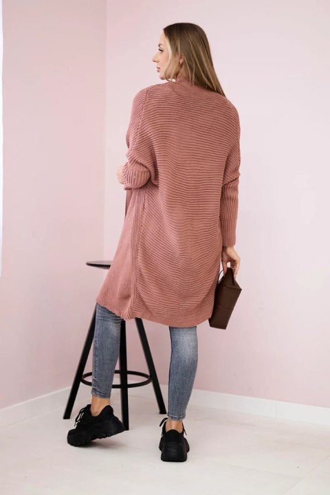 Sweter z rękawami typu nietoperz ciemny różowy Sweter z rękawami typu nietoperz ciemny różowy