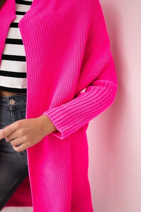 Sweter z rękawami typu nietoperz różowy neon Sweter z rękawami typu nietoperz różowy neon