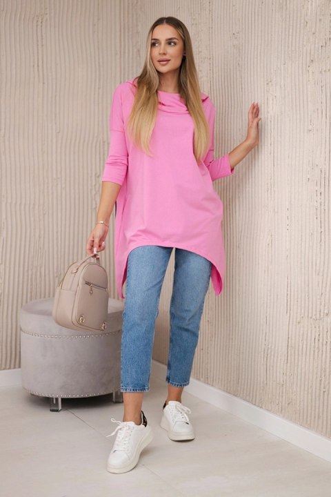 Bluza z nadrukiem roweru jasno różowa Bluza z nadrukiem roweru jasno różowa