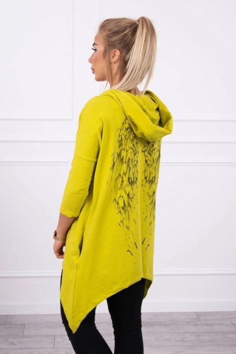 Bluza z nadrukiem skrzydeł kiwi Bluza z nadrukiem skrzydeł kiwi