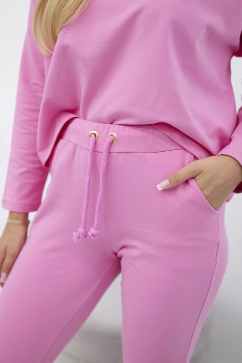 Komplet z bluzką oversize jasno różowa Komplet z bluzką oversize jasno różowa
