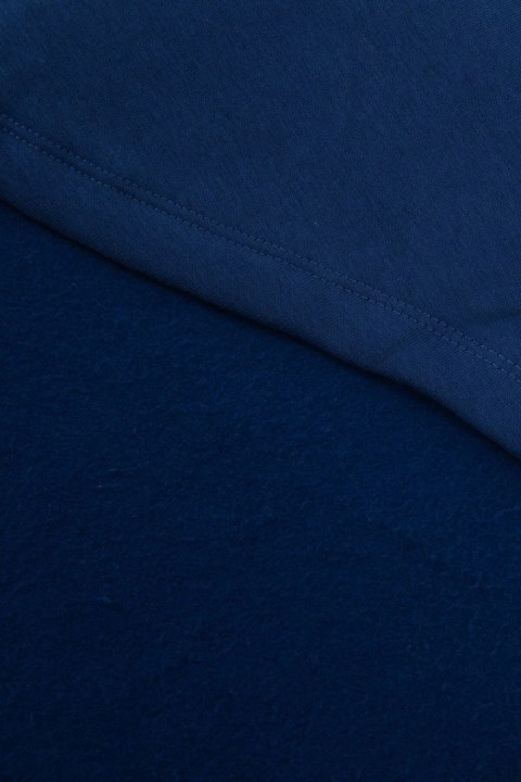 Bluza ocieplana z długim tyłem i kapturem granatowa Bluza ocieplana z długim tyłem i kapturem granatowa