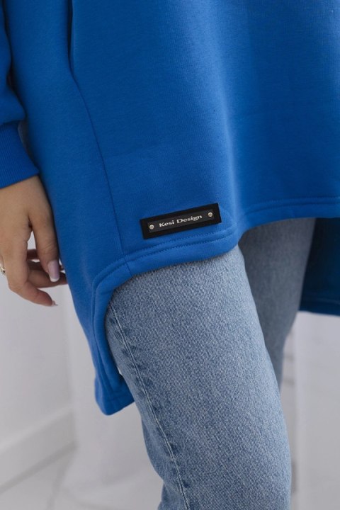 Bluza ocieplana z dłuższym tyłem jeansowa Bluza ocieplana z dłuższym tyłem jeansowa