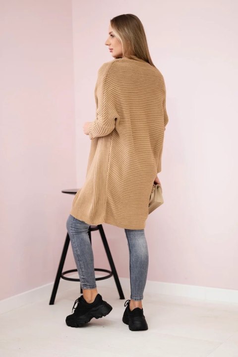 Sweter z rękawami typu nietoperz camelowy Sweter z rękawami typu nietoperz camelowy