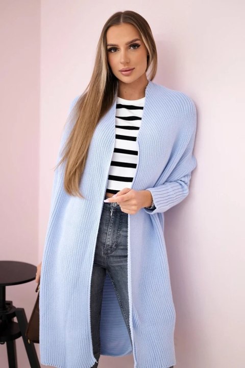 Sweter z rękawami typu nietoperz niebieski Sweter z rękawami typu nietoperz niebieski