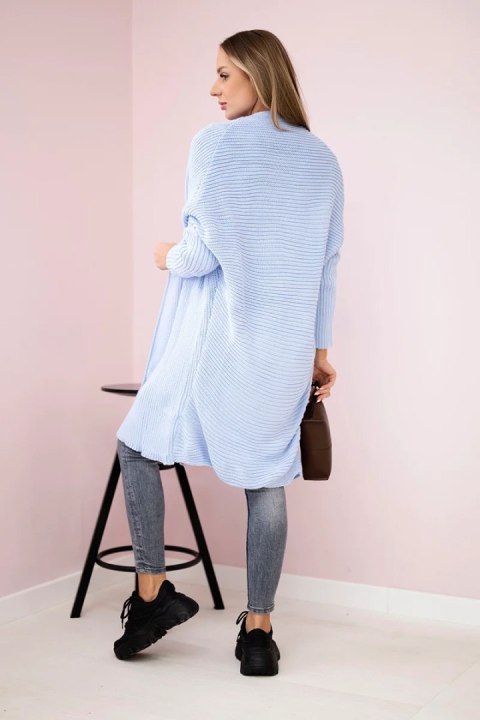 Sweter z rękawami typu nietoperz niebieski Sweter z rękawami typu nietoperz niebieski