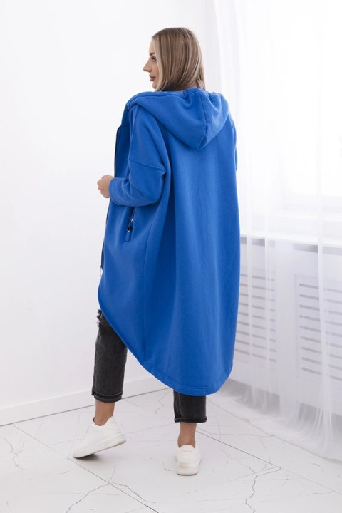 Bluza ocieplana długa chabrowa Bluza ocieplana długa chabrowa